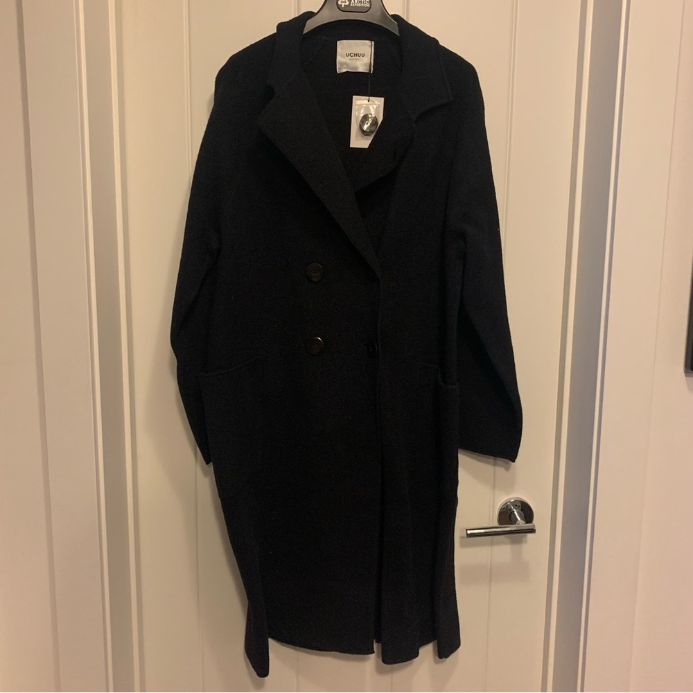 Uchuu Montreal Double Breasted Black Fall/Winter Coat